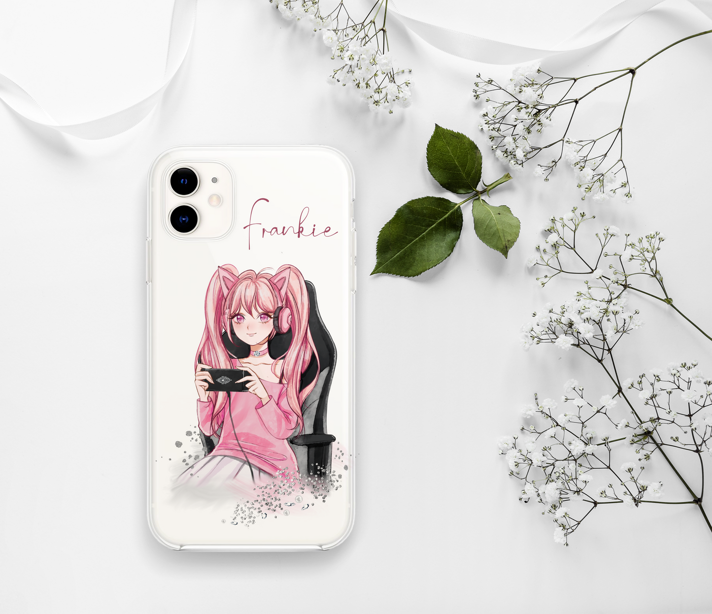 Anime Gamer Girl Digital Design