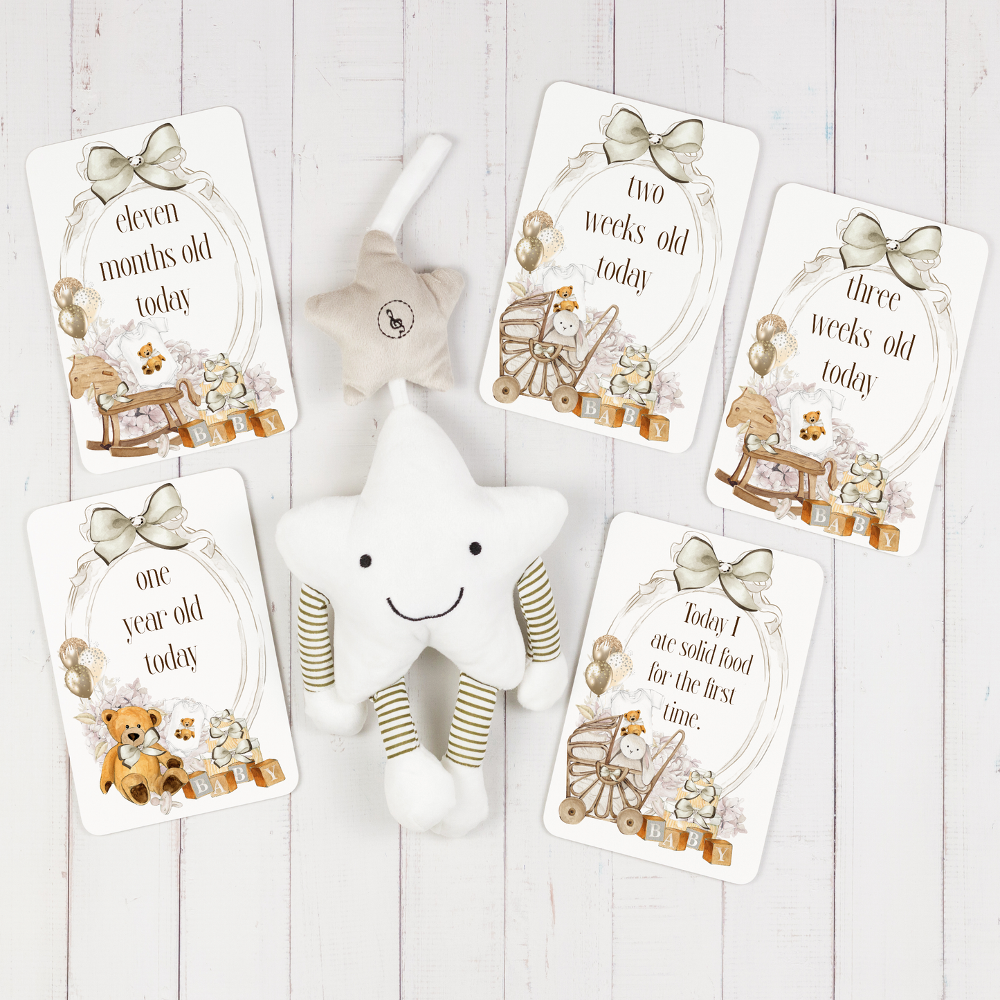 Baby Milestone Cards