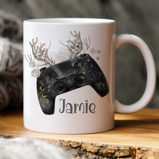 Christmas Gaming Controller With Antlers